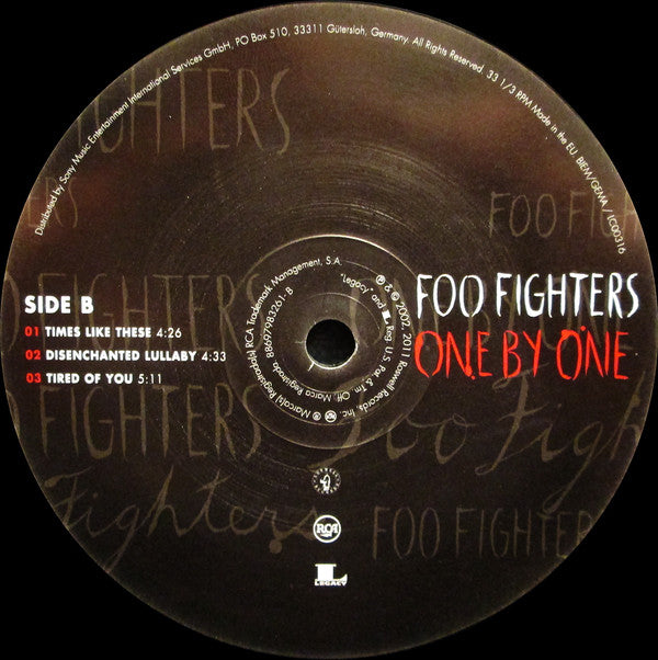 Foo Fighters - One By One  (LP)