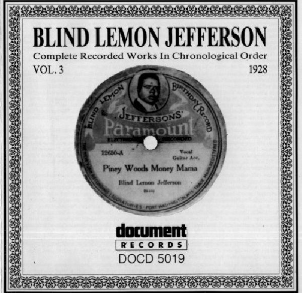 Blind Lemon Jefferson - Complete recordings 1925-1929  vol.3 (1928) (CD) - Discords.nl