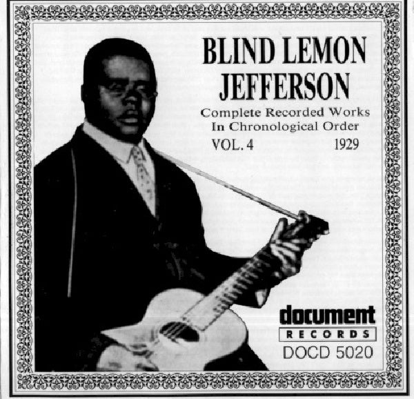 Blind Lemon Jefferson - Complete recordings 1925-1929 vol.4 (1929) (CD) - Discords.nl