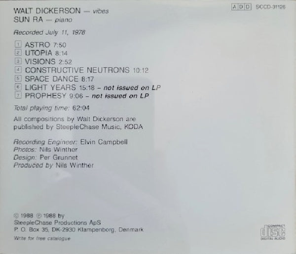 Walt Dickerson /sun Ra - Visions (CD) - Discords.nl