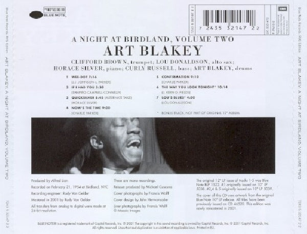 Art Blakey - A night at birdland vol.2 (CD) - Discords.nl