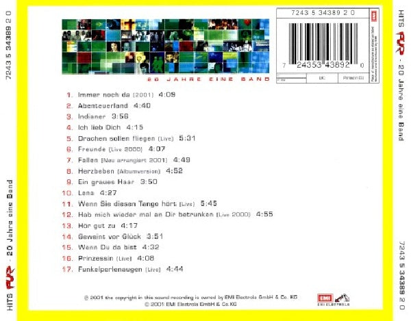 Pur - Hits - 20 jahre eine band (CD) - Discords.nl