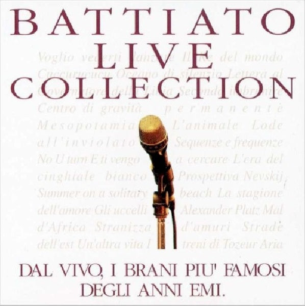 Battiato - Live collection (CD) - Discords.nl