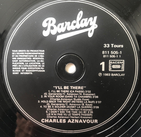 Charles Aznavour - I'll Be There (LP Tweedehands)
