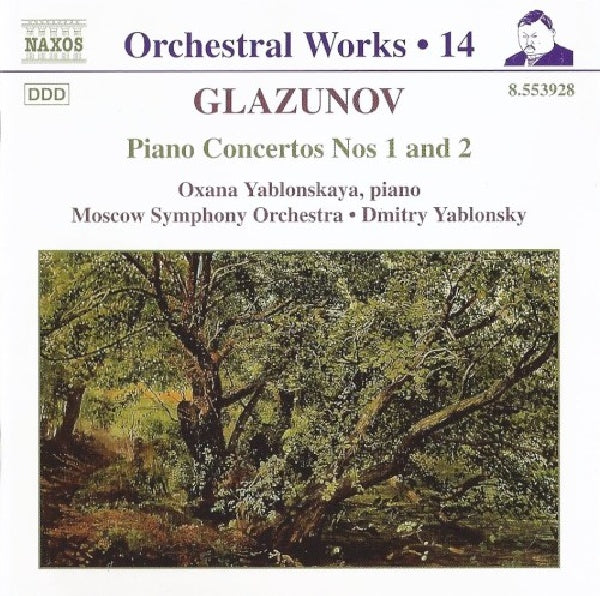 Yablonskaya-oxana/yablonsky-dm - Glazunov: piano concer.nos 1&2 (CD) - Discords.nl