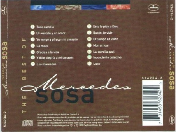 Mercedes Sosa - Best of mercedes sosa (CD) - Discords.nl