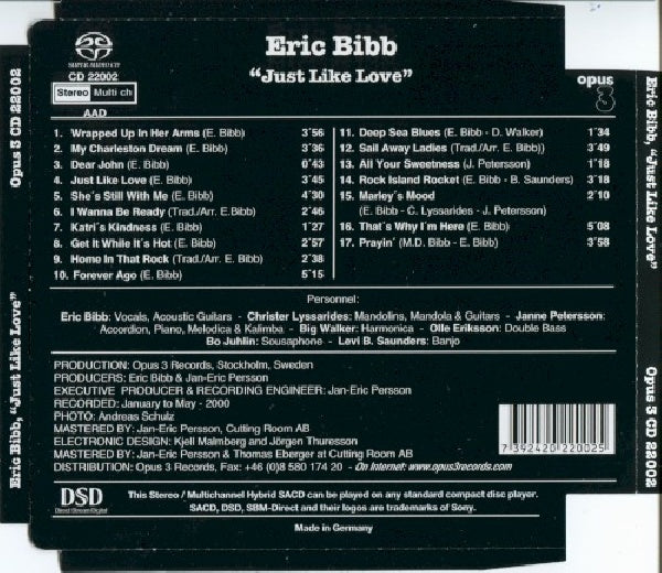 Eric Bibb - Just like love (CD) - Discords.nl