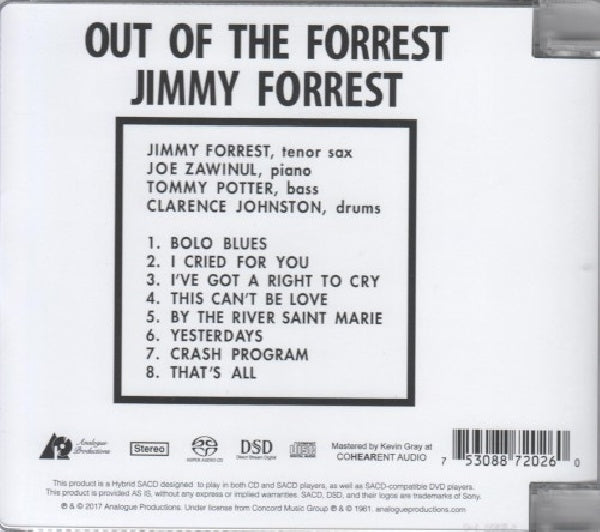 Jimmy Forrest - Out of the forrest (CD) - Discords.nl