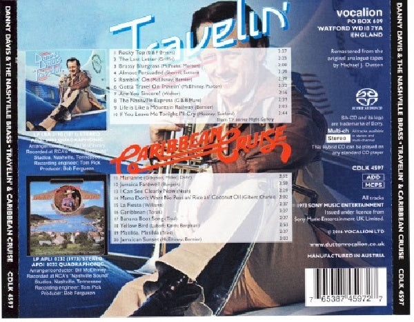 Davis Davis & The Nashville Brass - Travelin' & caribbean cruise (CD) - Discords.nl