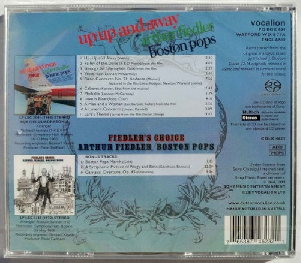 Arthur Fiedler & The Boston Pops - Up, up and away & fiedler's choice (CD) - Discords.nl