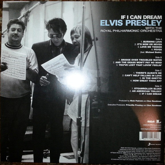 Elvis Presley With The Royal Philharmonic Orchestra - Elvis Presley With The Royal Philharmonic Orchestra - If I Can Dream  (LP) - Discords.nl