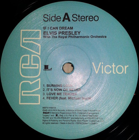 Elvis Presley With The Royal Philharmonic Orchestra - Elvis Presley With The Royal Philharmonic Orchestra - If I Can Dream  (LP) - Discords.nl