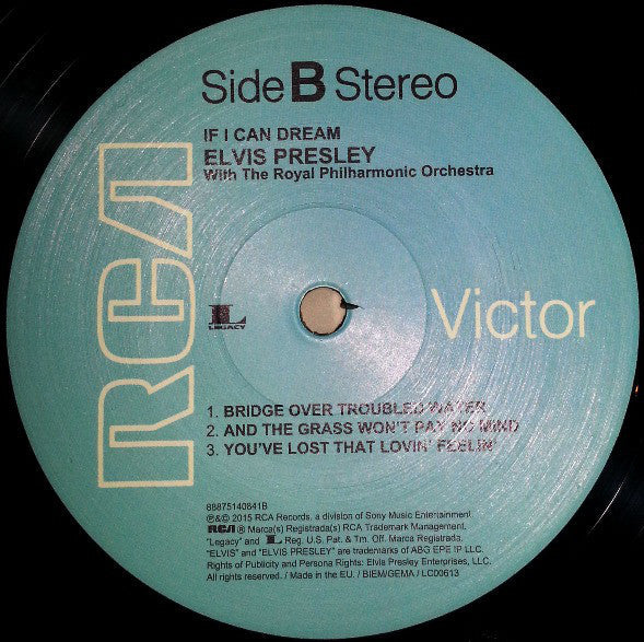 Elvis Presley With The Royal Philharmonic Orchestra - Elvis Presley With The Royal Philharmonic Orchestra - If I Can Dream  (LP) - Discords.nl