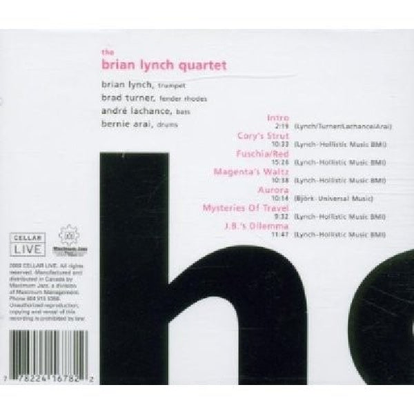 Brian Lynch -quartet- - Fuchsia/red (CD) - Discords.nl