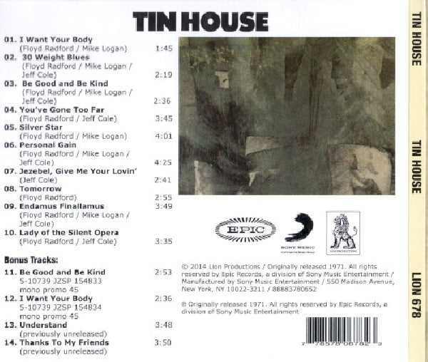 Tin House - Tin house (CD) - Discords.nl