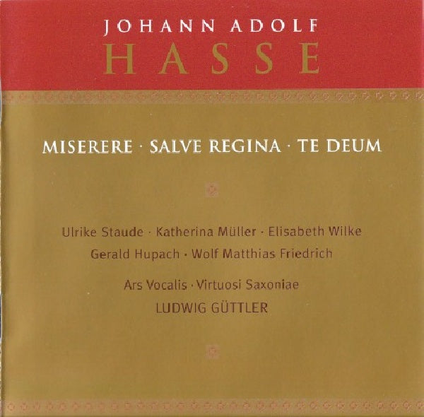 J.a. Hasse - Miserere-salve regina -wp (CD) - Discords.nl