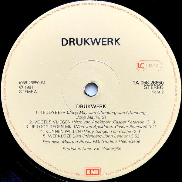 Drukwerk - Drukwerk (LP Tweedehands)