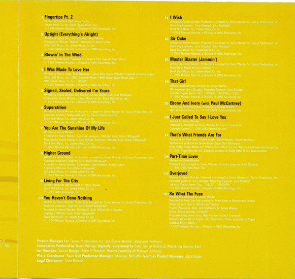 Stevie Wonder - Number Ones (CD Tweedehands)