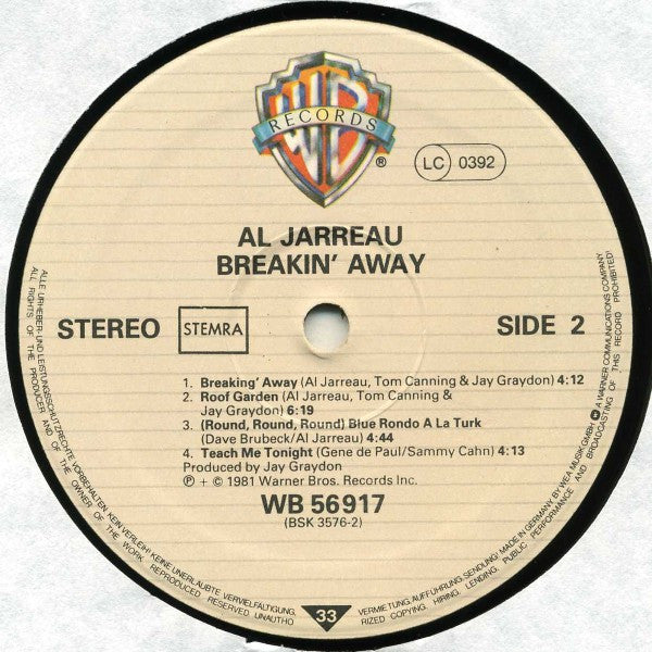 Al Jarreau - Breakin' Away (LP Tweedehands)