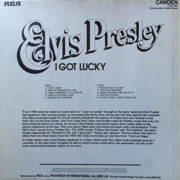 Elvis Presley - I Got Lucky (LP Tweedehands)