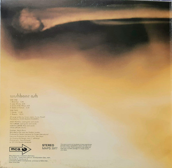 Wishbone Ash - Wishbone Ash (LP Tweedehands) - Discords.nl