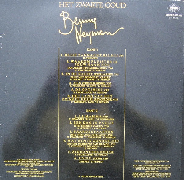 Benny Neyman - Het Zwarte Goud (LP Tweedehands)