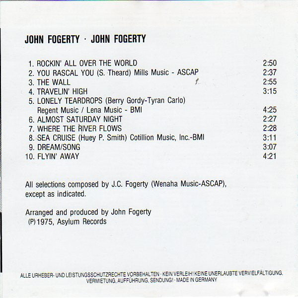 John Fogerty - John Fogerty (CD)