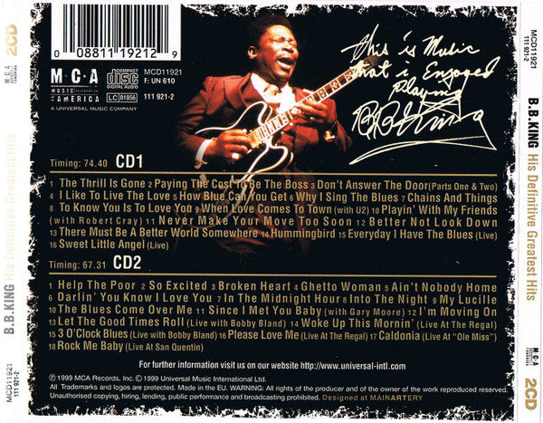 B.B. King - His Definitive Greatest Hits (CD)