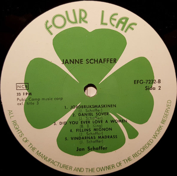 Janne Schaffer - Janne Schaffer (LP Tweedehands) - Discords.nl