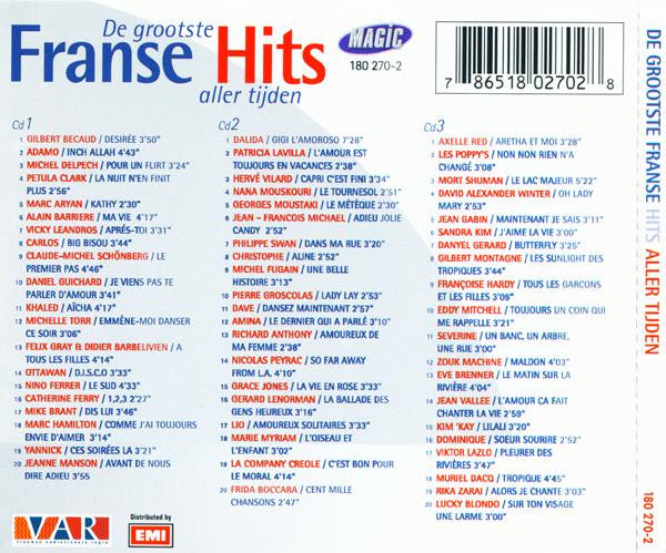 Various - De Grootste Franse Hits Aller Tijden (CD Tweedehands) - Discords.nl