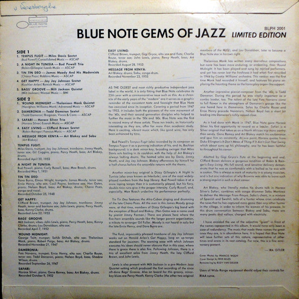 Various - Blue Note Gems Of Jazz (LP Tweedehands) - Discords.nl