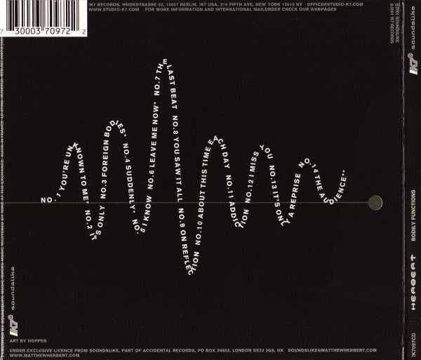 Matthew Herbert - Bodily Functions (CD Tweedehands)