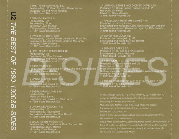 U2 - The Best Of 1980-1990&B-Sides (CD Tweedehands) - Discords.nl