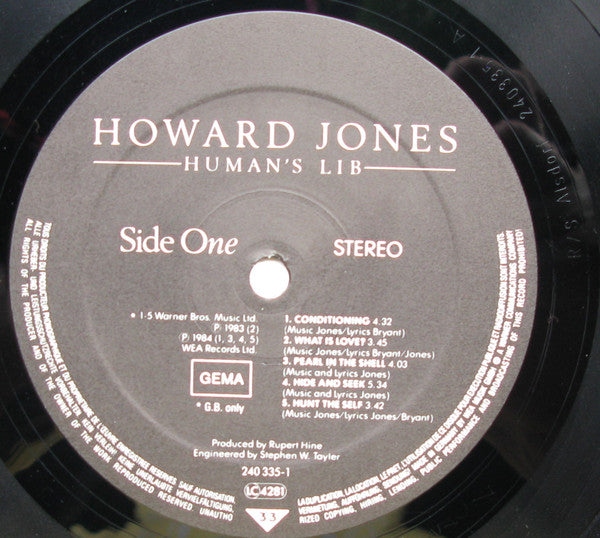 Howard Jones - Human's Lib (LP Tweedehands)