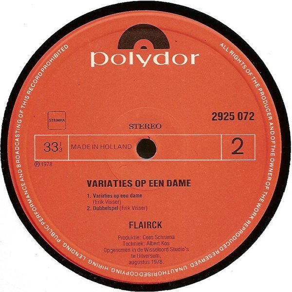 Flairck - Variaties Op Een Dame (LP Tweedehands)