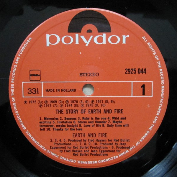 Earth And Fire - The Story Of Earth & Fire (LP Tweedehands)