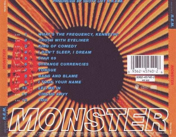 R.E.M. - Monster (CD Tweedehands)