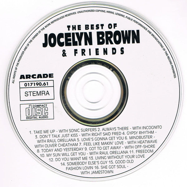 Jocelyn Brown - The Best Of Jocelyn Brown And Friends (CD)