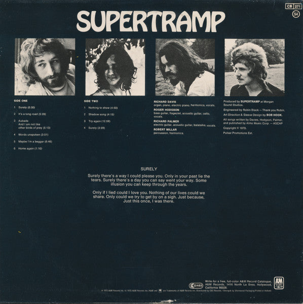Supertramp - Supertramp (LP Tweedehands) - Discords.nl