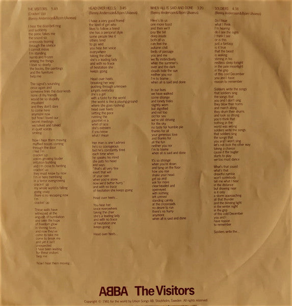 ABBA - The Visitors (LP Tweedehands)