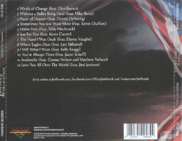 Jim Peterik & World Stage - Winds of change (CD) - Discords.nl