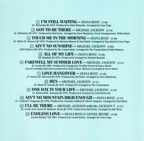 Michael Jackson / Diana Ross - Love Songs (CD Tweedehands) - Discords.nl