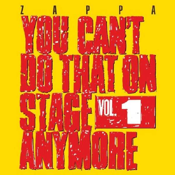 Frank Zappa - You can't do that vol.1 (CD) - Discords.nl