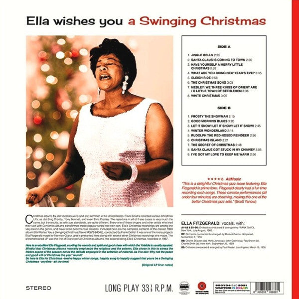 Ella Fitzgerald - Ella Wishes You A Swinging Christmas (LP) - Discords.nl