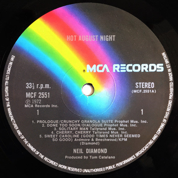 Neil Diamond - Hot August Night (LP Tweedehands)