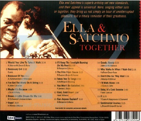 Ella Fitzgerald & Louis - Together (CD) - Discords.nl