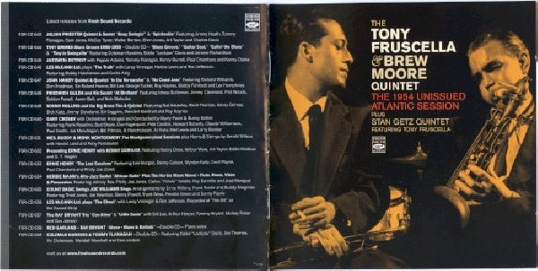 Tony & Brew Moore Fruscella -quintet- - 1954 unissued atlantic session (CD) - Discords.nl