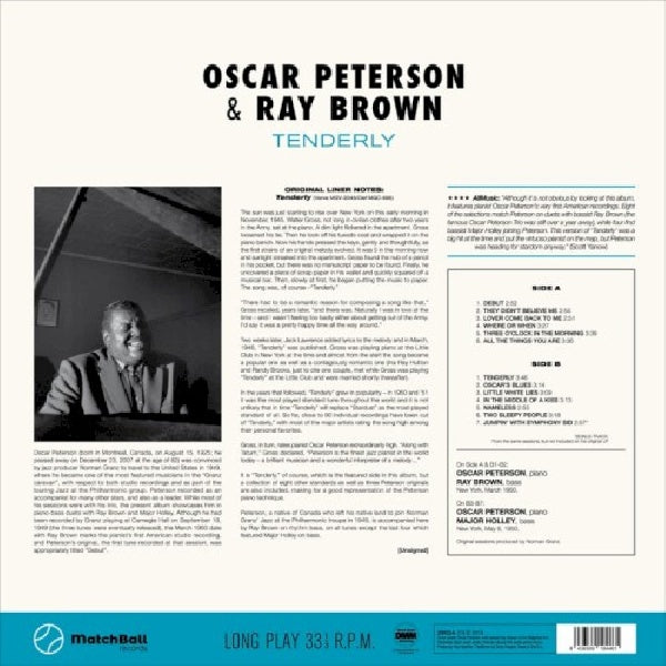 Oscar Peterson & Ray Brown - Tenderly (LP)