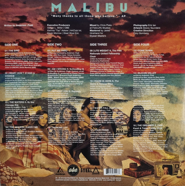 Anderson Paak - Anderson .Paak - Malibu  (LP)