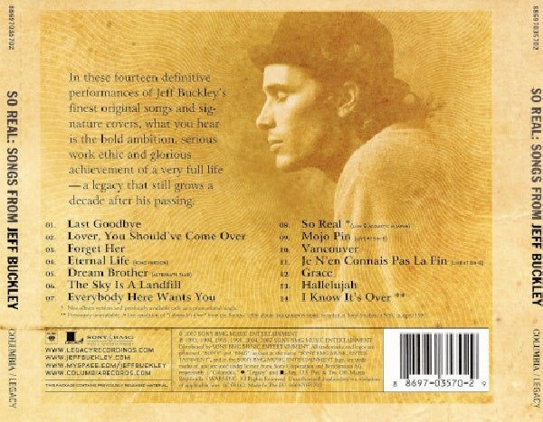 Jeff Buckley - So real: songs from jeff buckley (CD) - Discords.nl